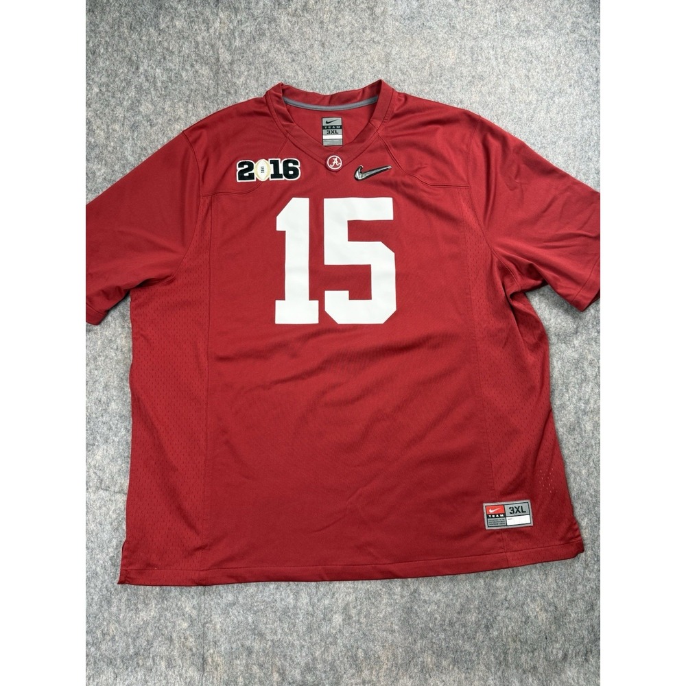 2016 National Champ Alabama Crimson Tide Nike Authentic Football Jersey Size 3XL